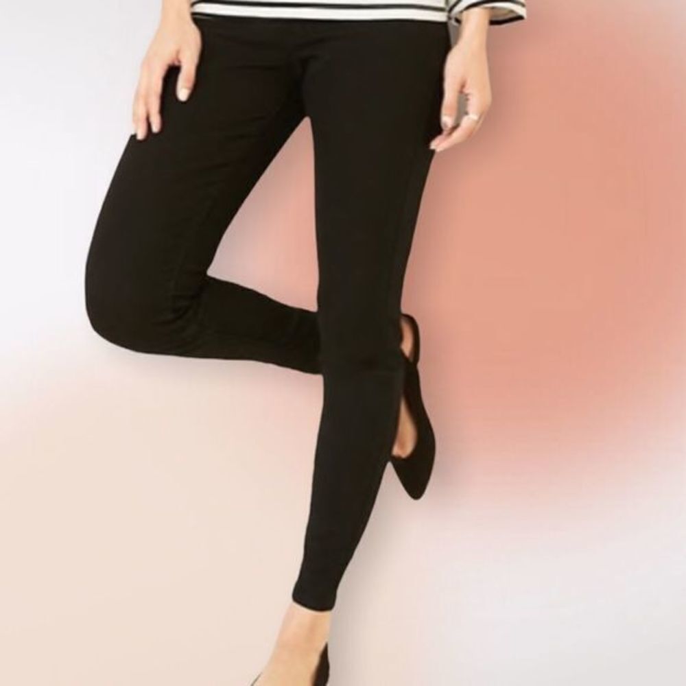 Old Navy Super Skinny Black Denim Mid Rise Jeggings Size 6